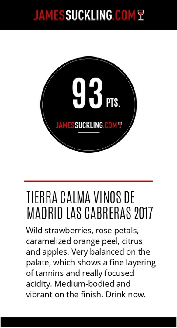 Premio para el «Tierra Calma Las Cabreras 2017»